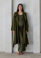 bumpsuit maternity the jacqueline wool coat in olive