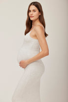 Bumpsuit Maternity The Jane Maxi Dress in Heather Grey