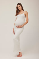 Bumpsuit Maternity The Jane Maxi Dress in Heather Grey