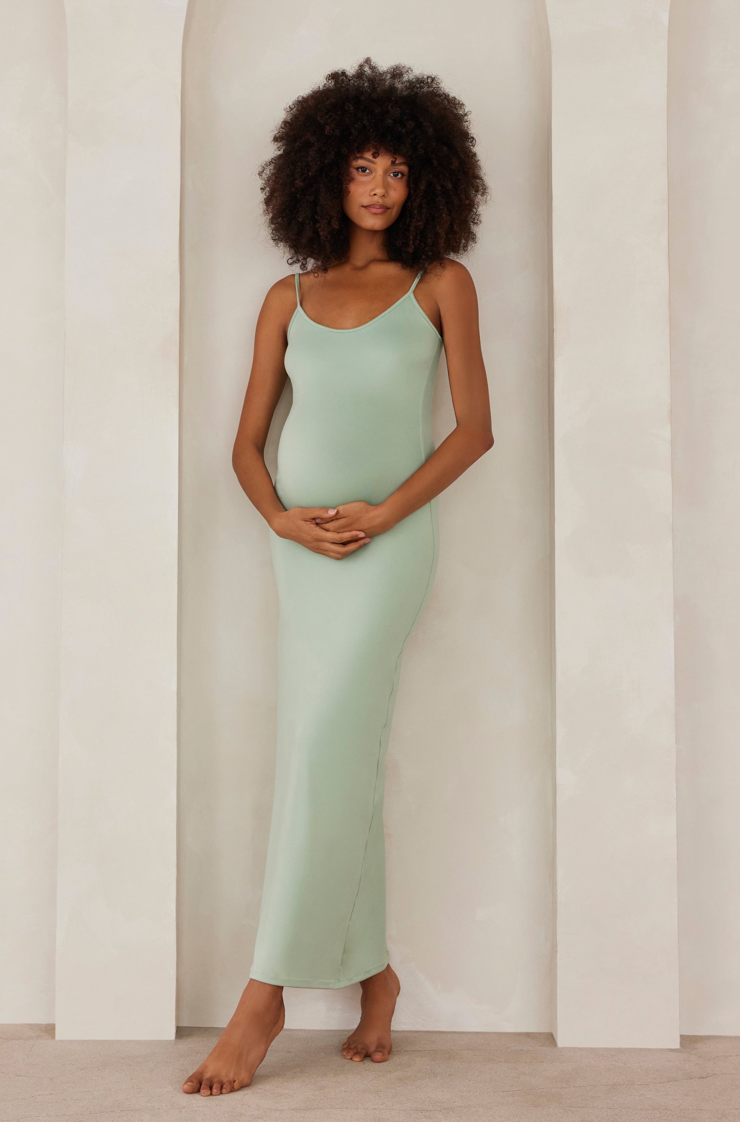 Bumpsuit maternity the jane maxi dress in mint