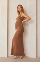 Bumpsuit Maternity The Jane Maxi Dress in Mocha