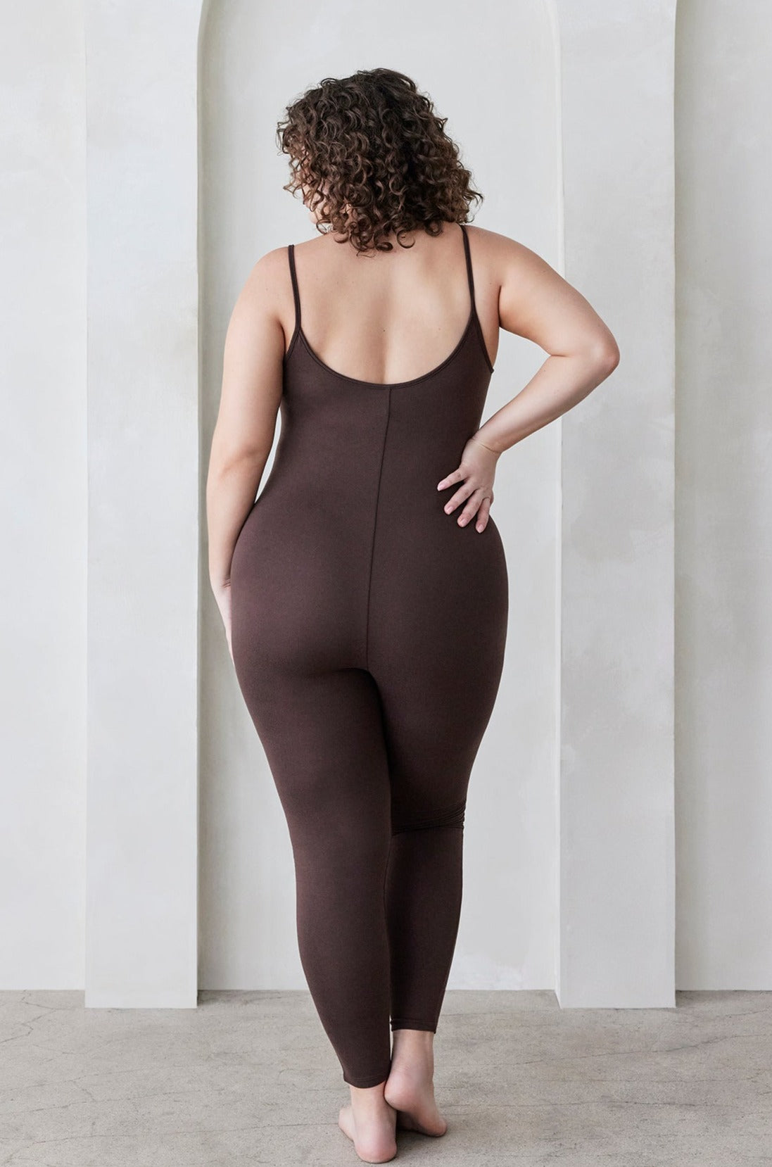 Bumpsuit Maternity the Kate Sleeveless Jumpsuit in Chocolate