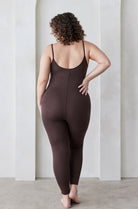 Bumpsuit Maternity the Kate Sleeveless Jumpsuit in Chocolate