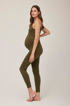 Bumpsuit Maternity The Kate Sleeveless Jumpsuit in Olive