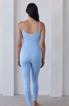 Bumpsuit Maternity the Kate Sleeveless Jumpsuit in Powder Blue