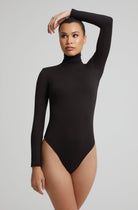 Bumpsuit Maternity The Lara Turtleneck Long Sleeve Bodysuit in Black