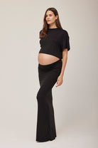 Bumpsuit Maternity the long skirt in black