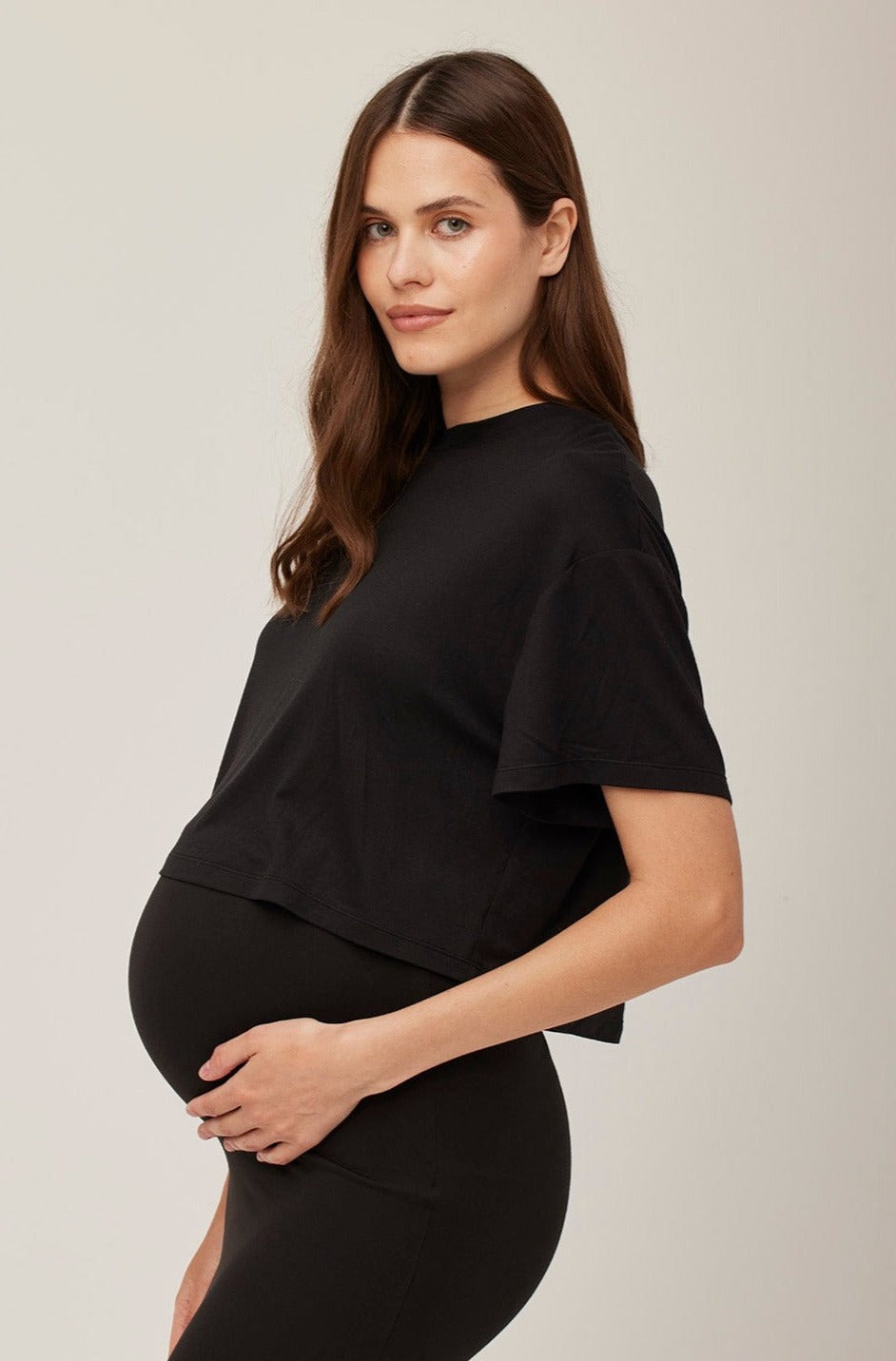 Bumpsuit Maternity the long skirt in black