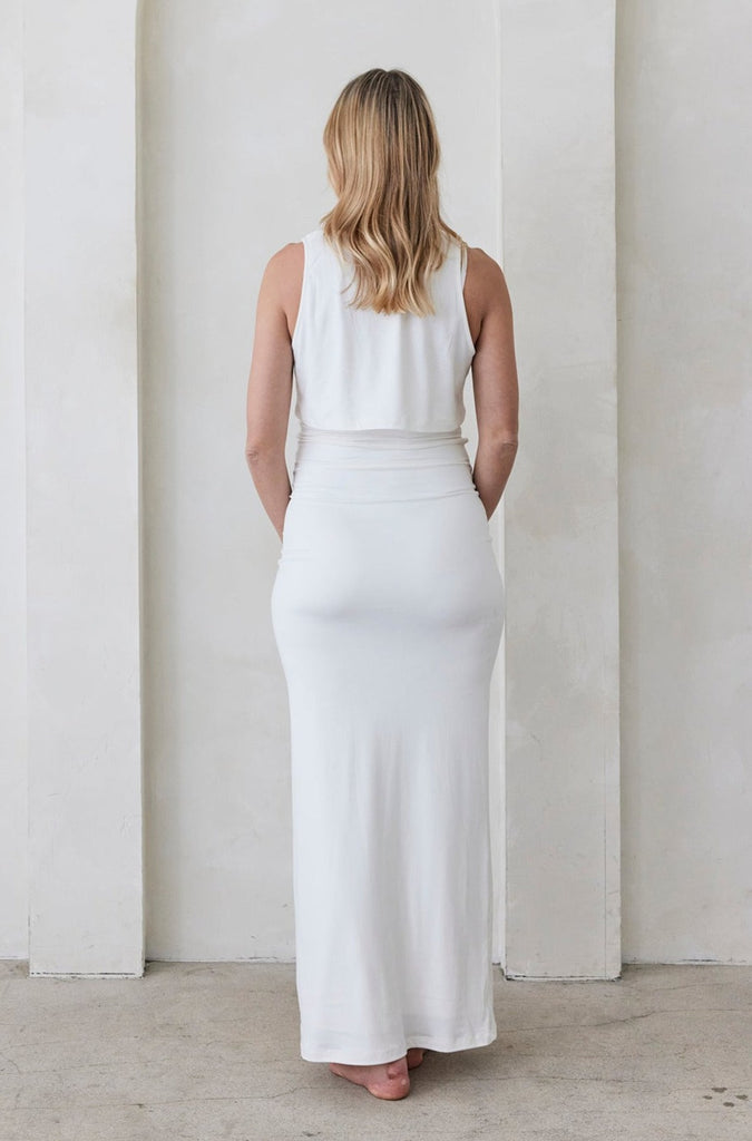 Bumpsuit Maternity the long skirt in ivory