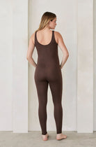 Bumpsuit Maternity The Lucy Sleeveless Jumpsuit in Chocolate