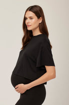 Bumpsuit Maternity The High Rise Midi Skirt in Black