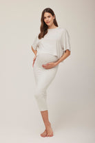 Bumpsuit Maternity the midi skirt in heather grey