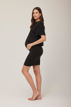 bumpsuit maternity the mini skirt in ivory