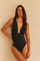 Bumpsuit maternity the monroe nursing friendly one piece swimsuit in black