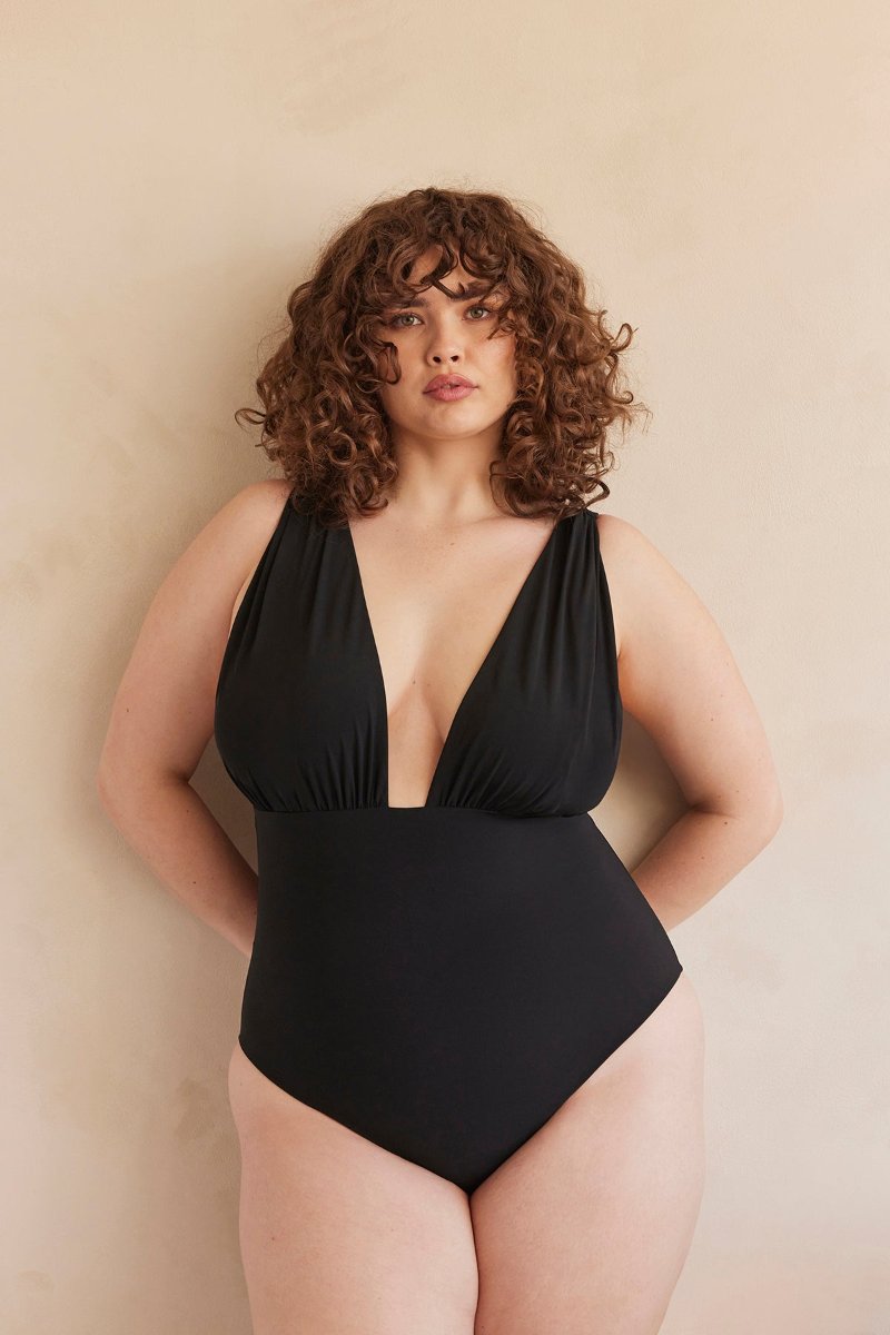 Bumpsuit maternity the monroe nursing friendly one piece swimsuit in black