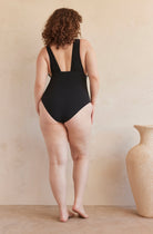 Bumpsuit maternity the monroe nursing friendly one piece swimsuit in black