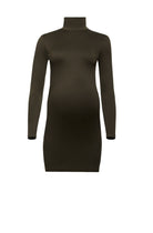 Bumpsuit Maternity The nicole long sleeve turtleneck mini dress in olive