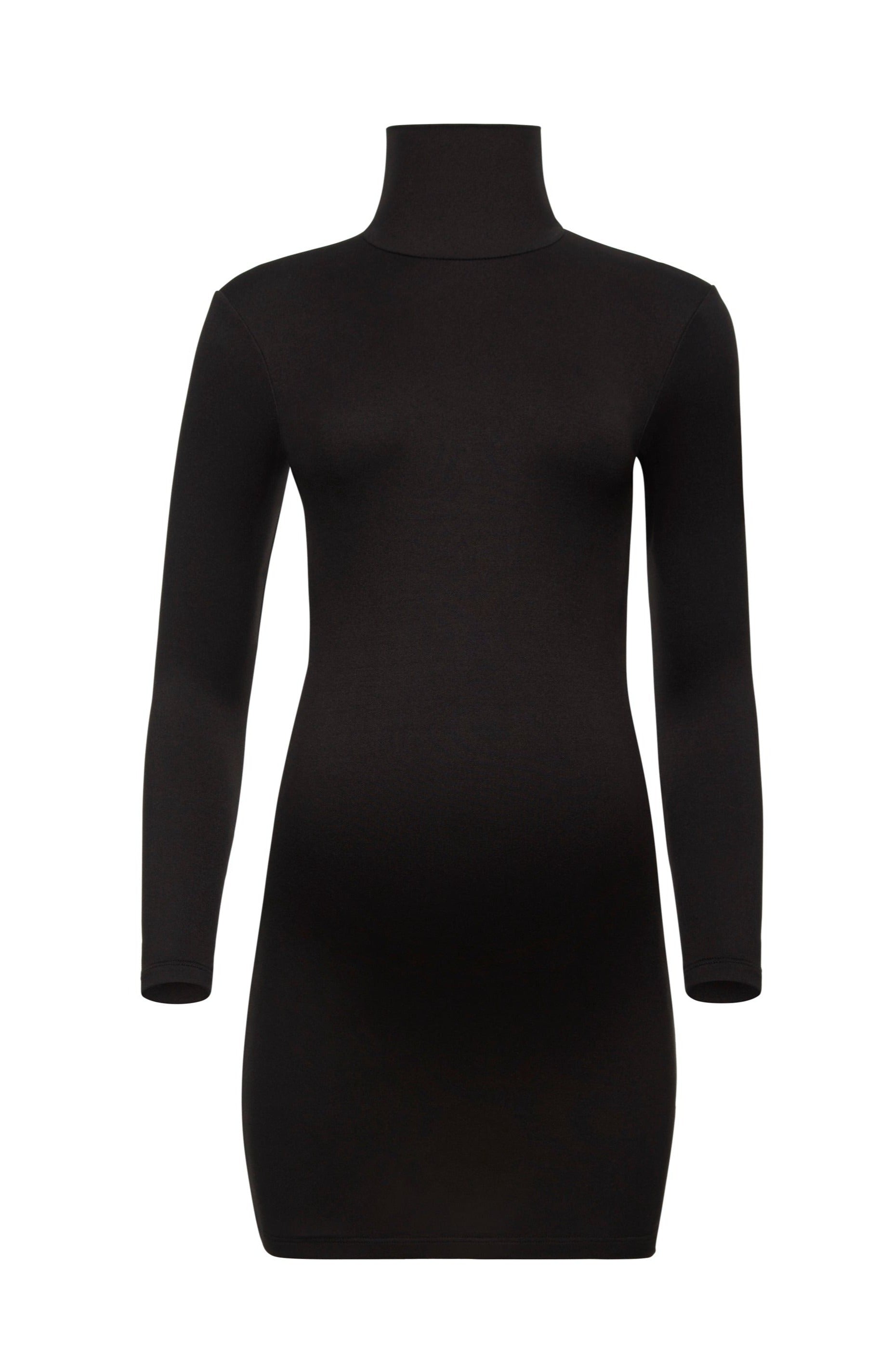 Bumpsuit maternity the nicole turtleneck long sleeve mini dress in black