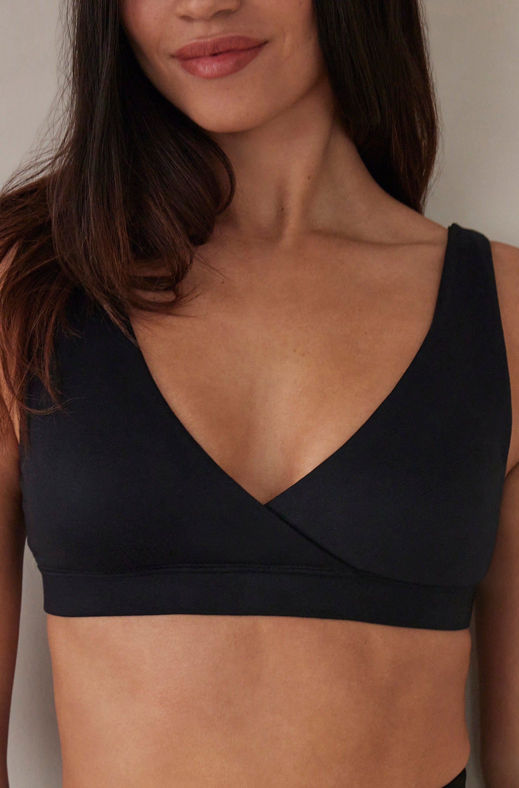 bumpsuit maternity the reversible comfy bra in black