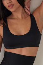 bumpsuit maternity the reversible comfy bra in black