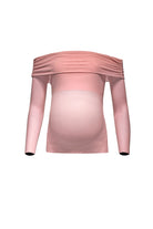 Bumpsuit maternity the soft mesh top dusty pink