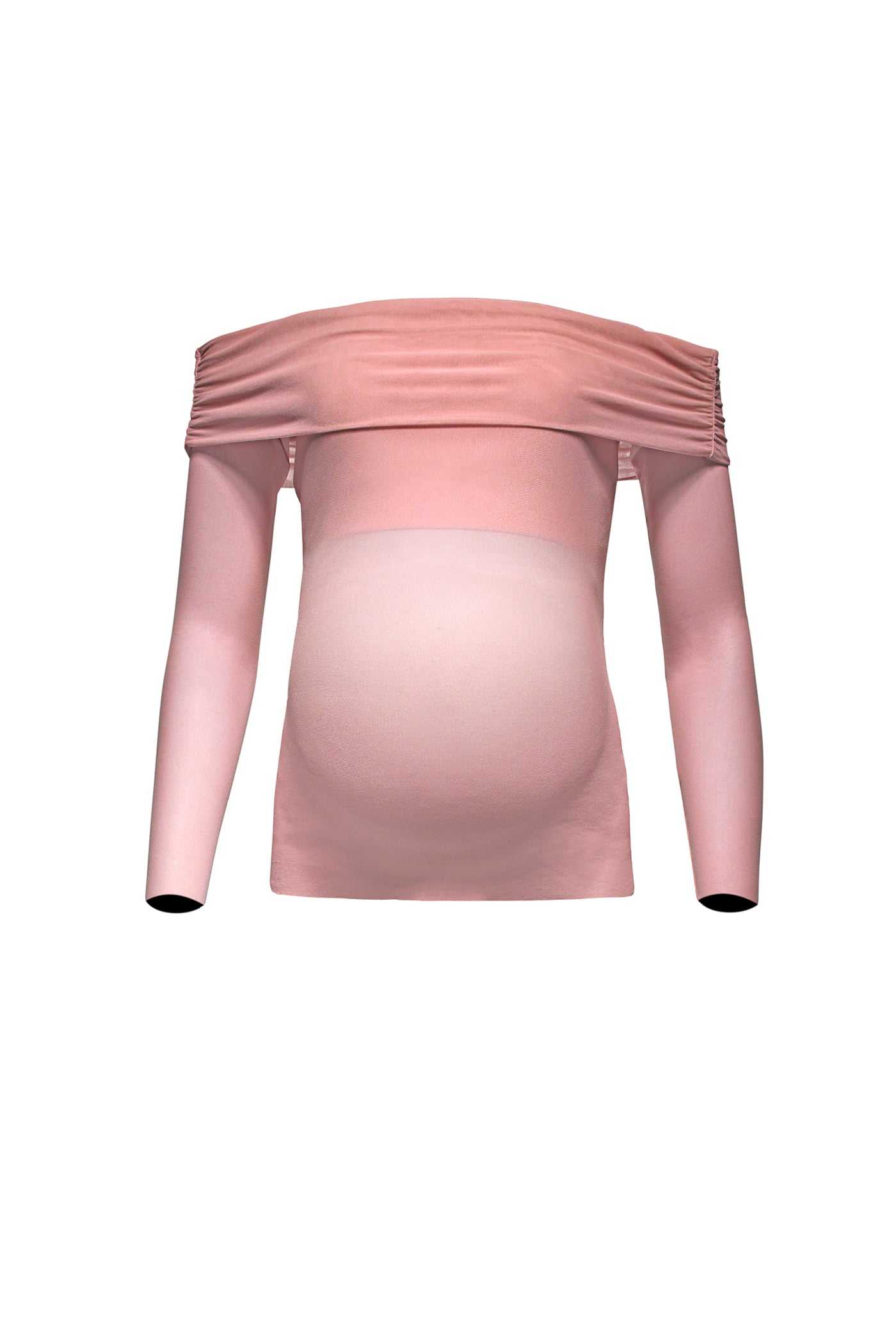 Bumpsuit maternity the soft mesh top dusty pink