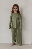 Bumpsuit The Cloud Kids Long Sleeve Tee in Moss