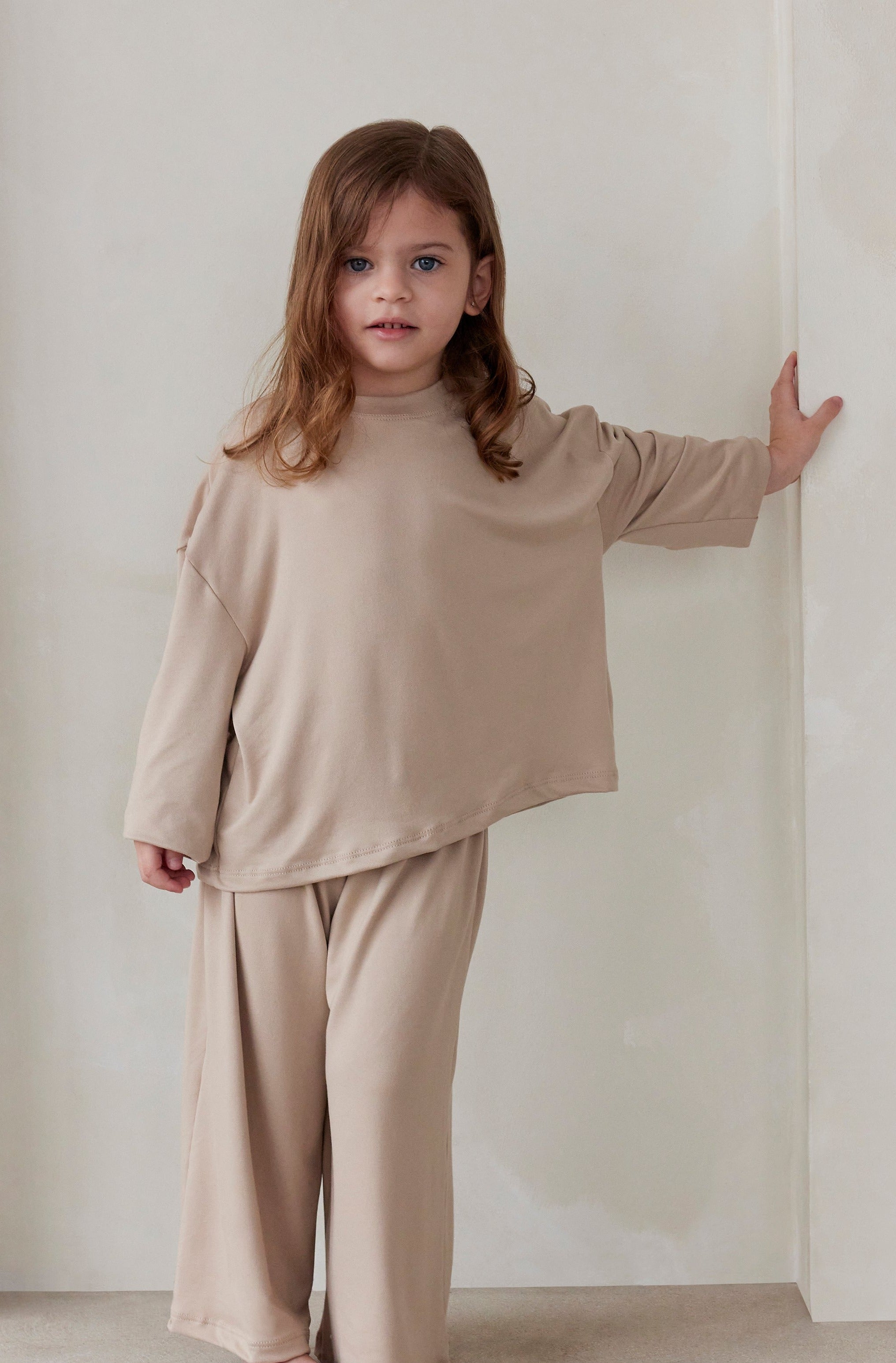 Bumpsuit The Cloud Kids Long Sleeve Tee in Oat