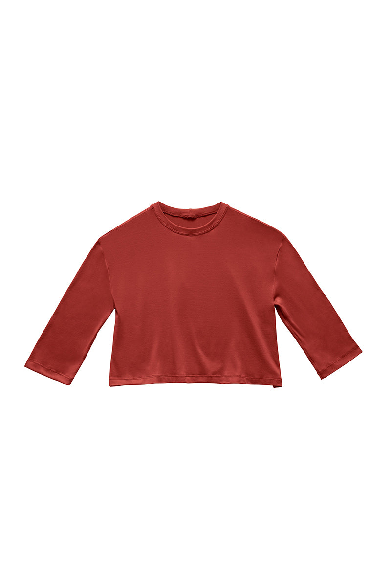 Bumpsuit The Cloud Kids Long Sleeve Tee in Rust