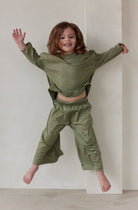 Bumpsuit the cloud kids pant in moss