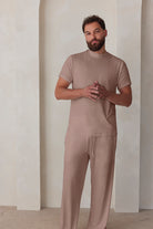 Bumpsuit The Cloud Loungewear Mens Pant in Latte