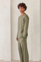 Bumpsuit The Cloud Loungewear Mens Pant in Moss