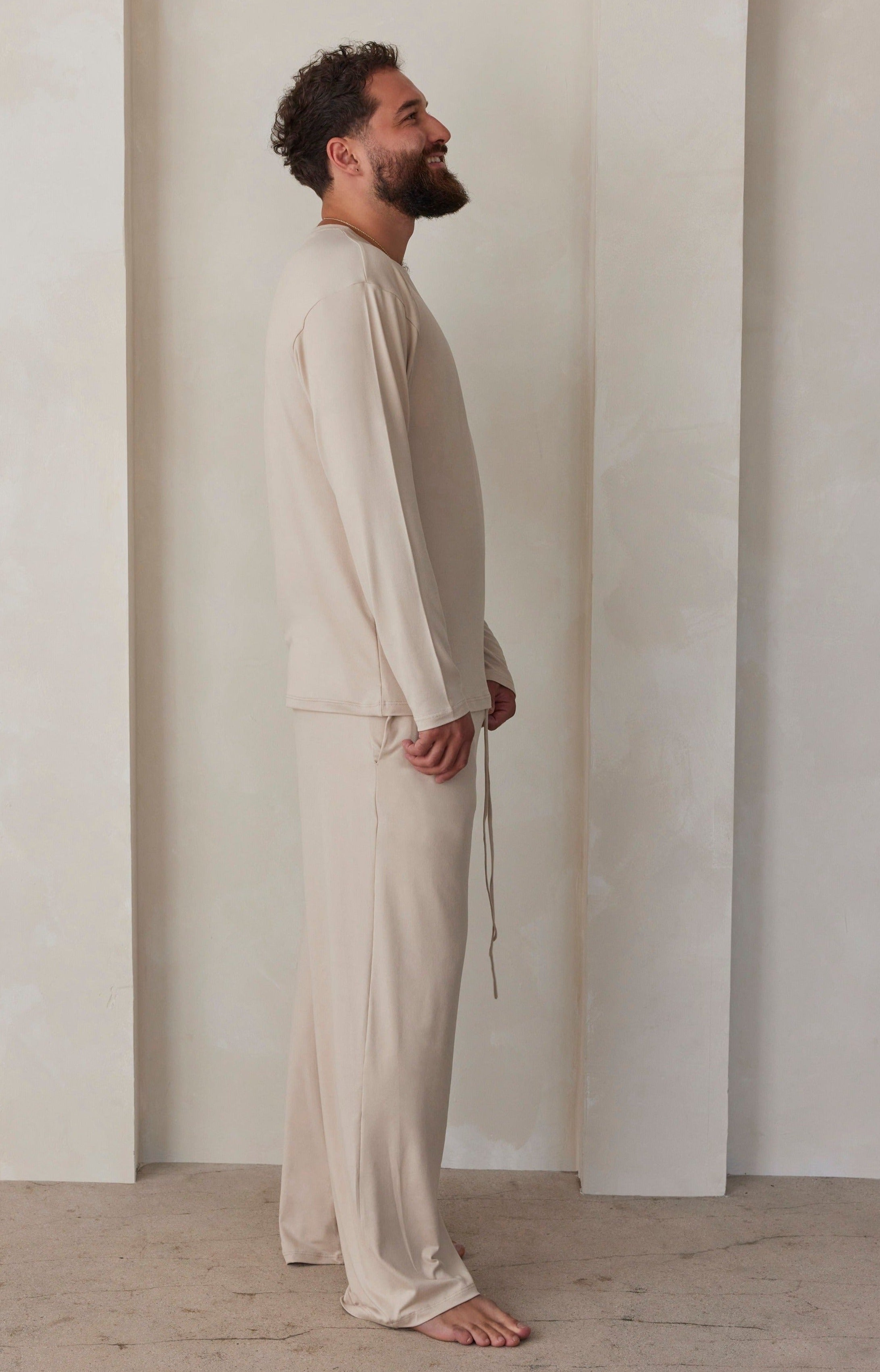 Bumpsuit The Cloud Loungewear Mens Pant in Oat