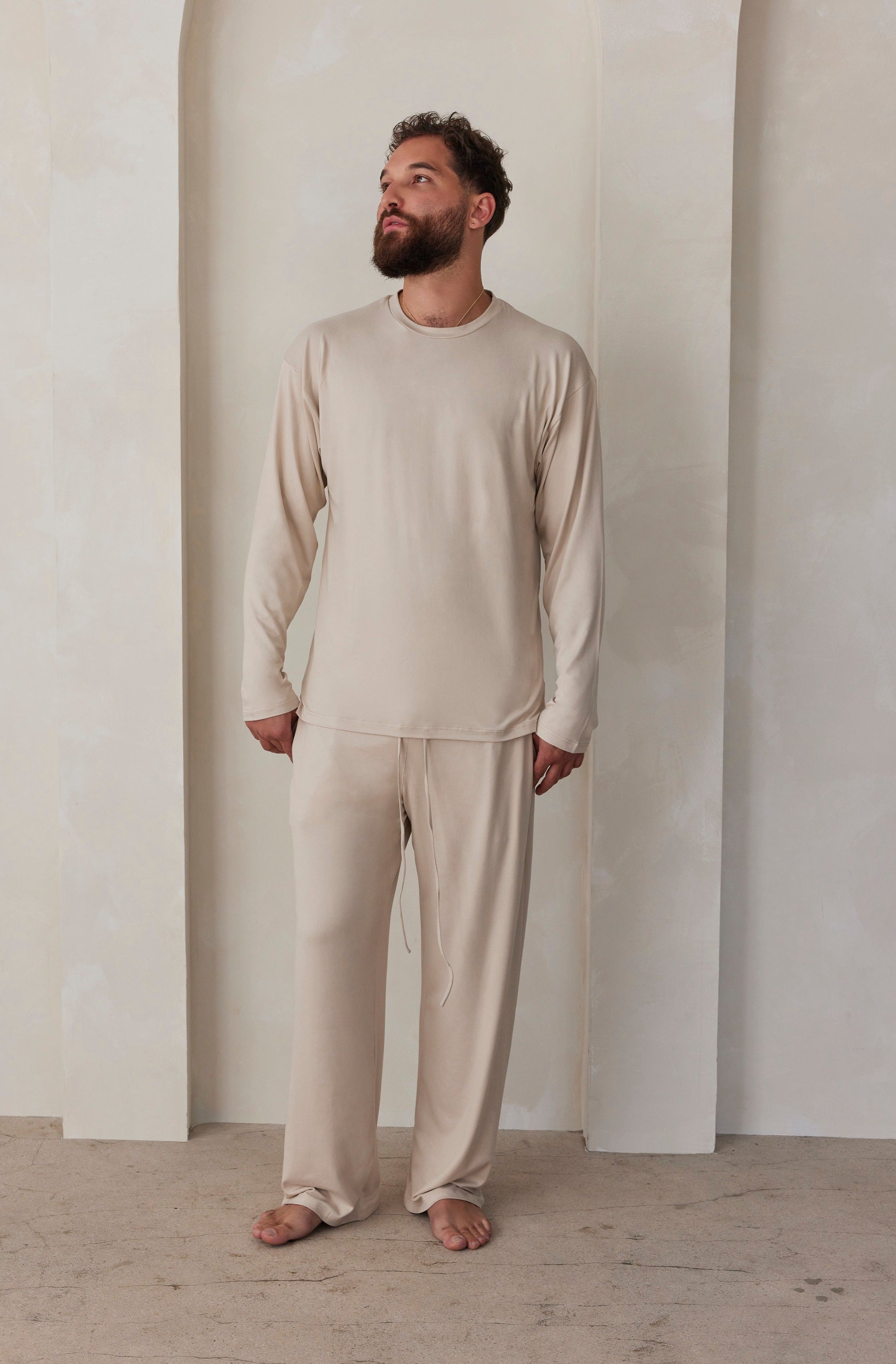 Bumpsuit The Cloud Loungewear Mens Pant in Oat