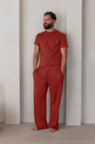 Bumpsuit The Cloud Loungewear Mens Pant in Rust