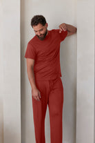 Bumpsuit The Cloud Loungewear Mens Pant in Rust