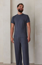 Bumpsuit The Cloud Loungewear Mens Short Sleeve Tee in Cement