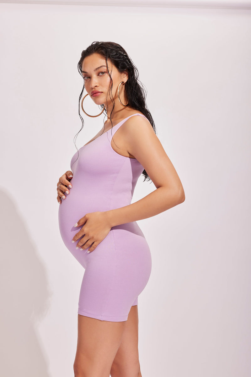 bumpsuit shanina shaik in the anna dress lilac