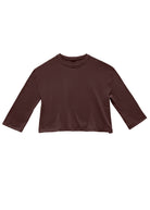 the cloud kids long sleeve tee in chocolate