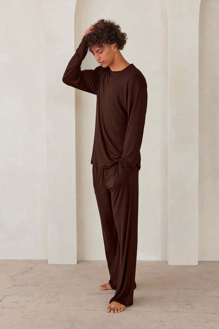 the cloud mens pant in chocolate