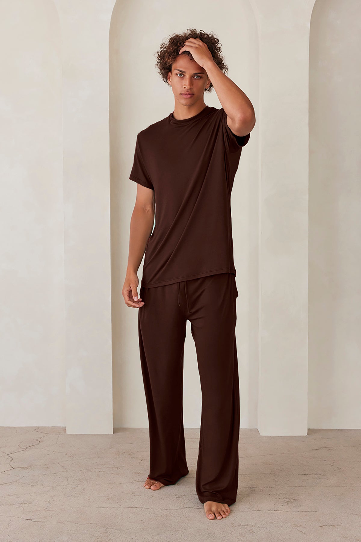 the cloud mens pant in chocolate