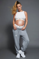 the classic terry sweatpant in heather grey