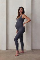 bumpsuit the perfect movement unitard in slate activewear