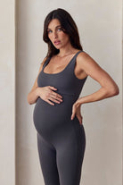 bumpsuit the perfect movement unitard in slate activewear