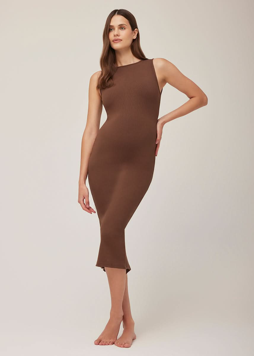 Boat neck midi dress best sale