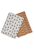 2-pack Cotton Swaddles by Lulujo in Mudcloth/Blackbirds