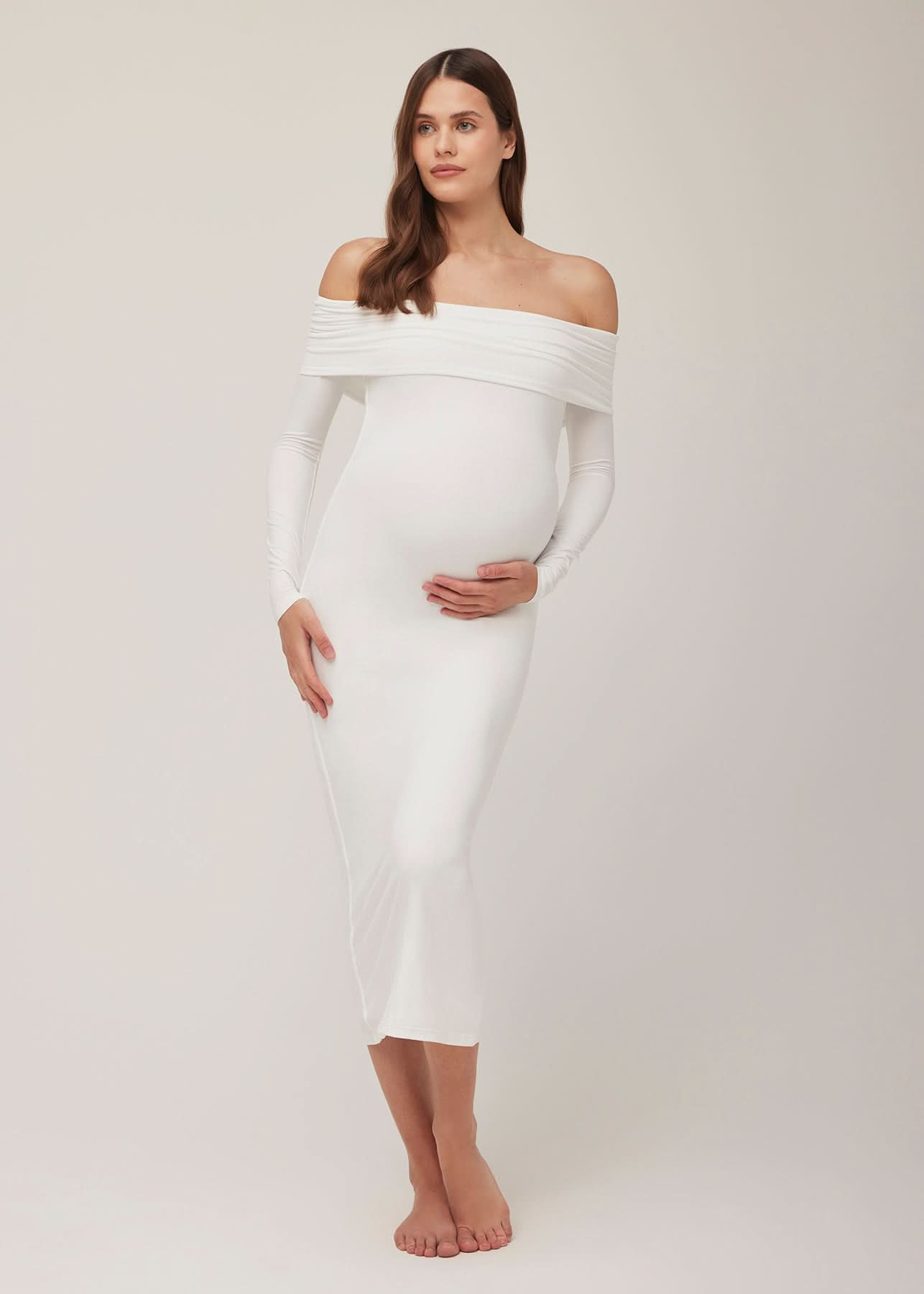 the alison maxi dress in ivory