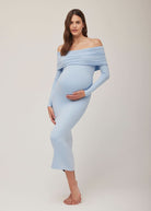 the alison maxi dress in powder blue