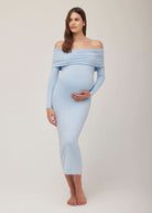 the alison maxi dress in powder blue