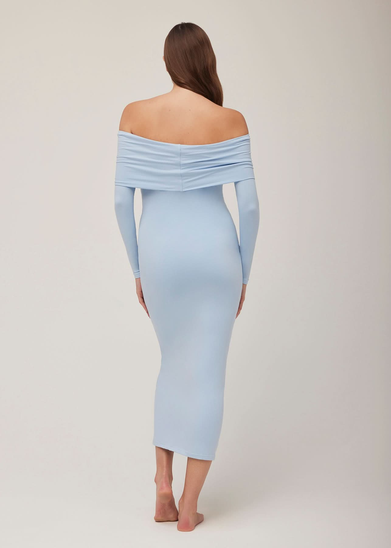 the alison maxi dress in powder blue